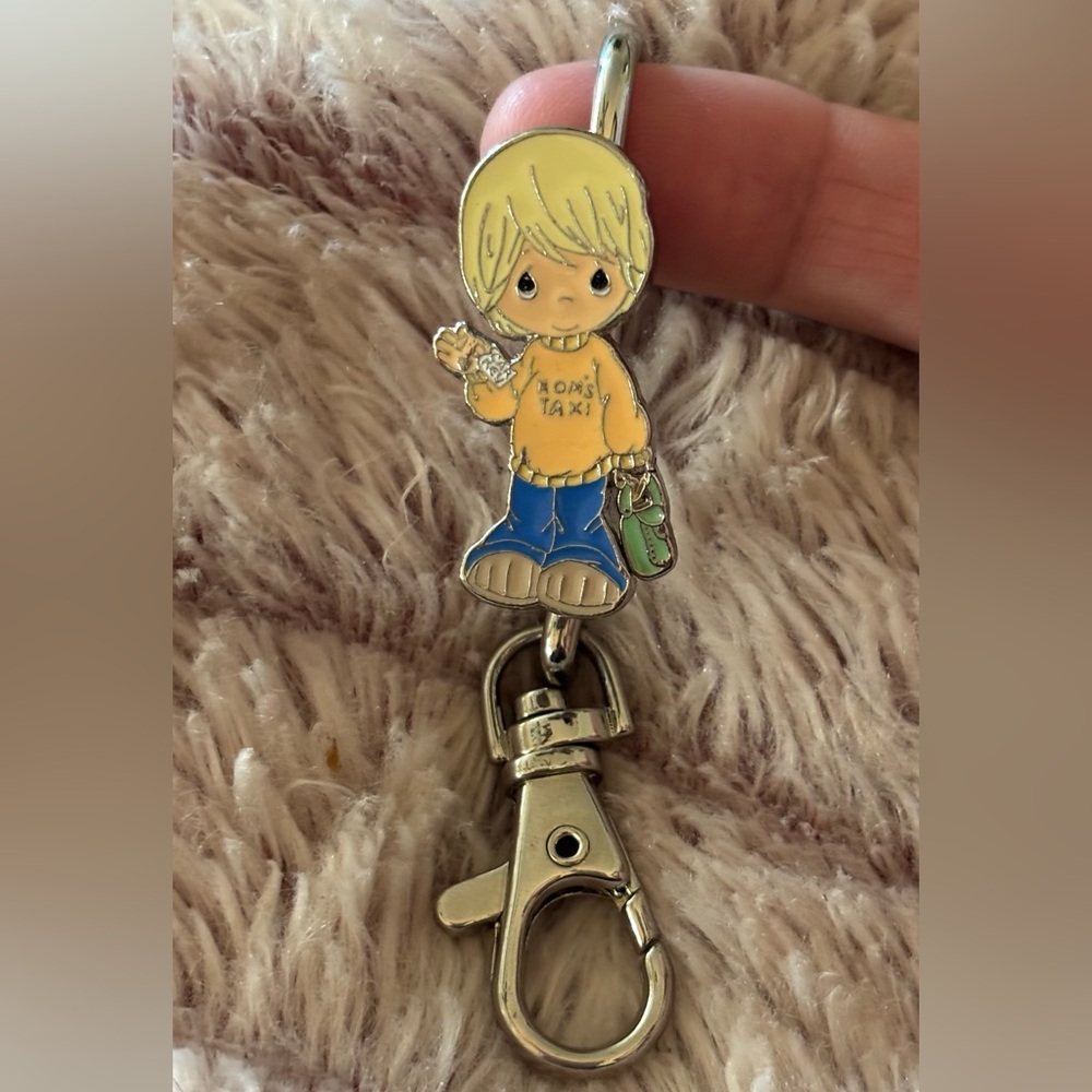 Finders Key Purse Precious Moments Mom’s Taxi Key Holder Bag Charm